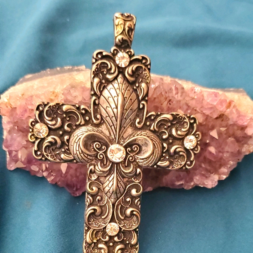 Large bling cross